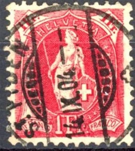 [81.859] Switzerland 1903 : Zumstein - 75E - Good VF Used Stamp - $70 - Picture 1 of 1