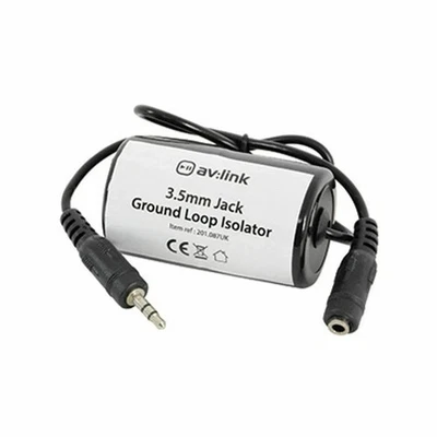 3.5mm Jack Plug Stereo Ground Loop Isolator Female to Male Earthing for Audio  - Image 1 of 2