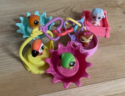 Set of 5 Littlest Pet Shop Generation 1 McDonalds Keychain Lot - Image 1 of 4