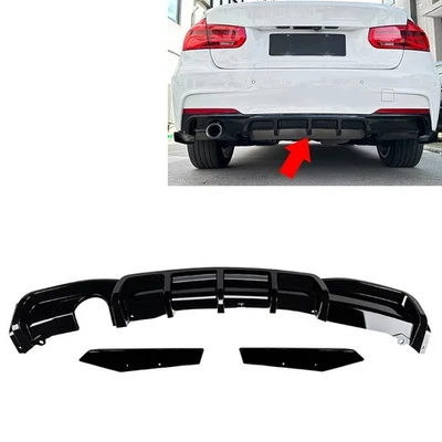 Rear Bumper Splitter Spoiler Lip For BMW 3-Series F30 F31 F35 M-Sport 2012-2019 - Image 1 of 4