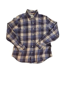 The Normal Brand Flannel Shirt Men's Large Plaid Button Up Chest Pockets - Picture 1 of 9
