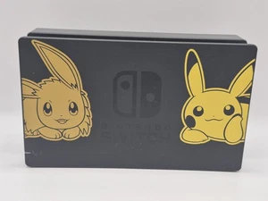Nintendo Switch Genuine Charging Dock Pokemon Let's Go Pikachu Eevee Edition - Picture 1 of 7