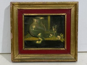 Vintage Still Life Miniature Oil Painting - Bild 1 von 2