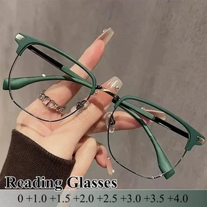 Blaulicht blockierende Lesebrille klassisches quadratisches Gestell Unisex Alterssichtigkeit Neu - Bild 1 von 17
