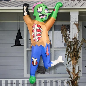 5FT Halloween Inflatable Zombie w/ LEDs – Outdoor Indoor Yard Party Decor - Picture 1 of 8