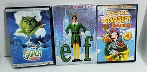Christmas DVD Lot Elf Grinch Gadget Family Holiday Kids Comedy Tested Scratched - Bild 1 von 12