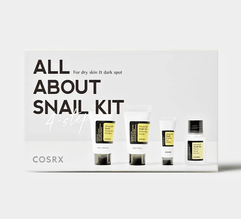 COSRX All about Snail Mucin Korean Skin Care Set, Travel Essentials, UK Seller