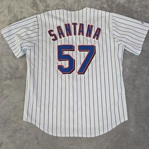 Vintage Majestic Jersey Mens XL New York Mets Johan Santana #57 Sportswear - Picture 1 of 10