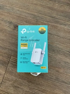 TP LINK WiFi Range Extender N300 2x2 MIMO 300MBPS 2.4 GHz Wireless Router - Image 1 of 4