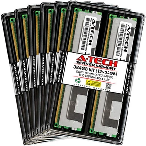 384GB 12x 32GB PC3-14900L LRDIMM Lenovo x3950 X6 6241 (DDR3) Memory RAM - Picture 1 of 5