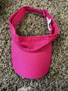 Port & Company Sonnenblende aus 100 % Baumwolle rosa verstellbar - Bild 1 von 3