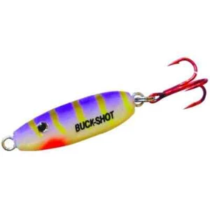 NORTHLAND BUCK-SHOT RATTLE SPOON Purple Tiger UV - Picture 1 of 1