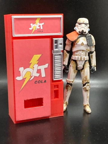 CUSTOM JOLT COLA VENDING MACHINE for 3.75 INCH FIGURE STAR WARS GI JOE DIORAMA Cover