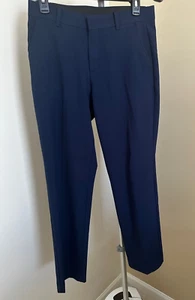 Van Heusen Boys Flex Stretch Flat Front Dress Pants, Navy Blue , 14 Husky - Picture 1 of 6