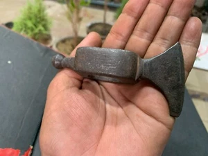 18's Antique Indian Old Hand Forged Blacksmith Tool Axe Blade Hammering Hatchet - Picture 1 of 9