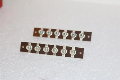 Pair of HH Smith 1266 Strip of 6 phono jack -new old stock -USA - Image 1 of 4