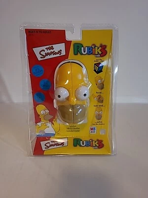 NEW SEALED Vintage The Simpsons Homer Rubik's Cube 2002 Hasbro Milton Bradley - Image 1 of 4