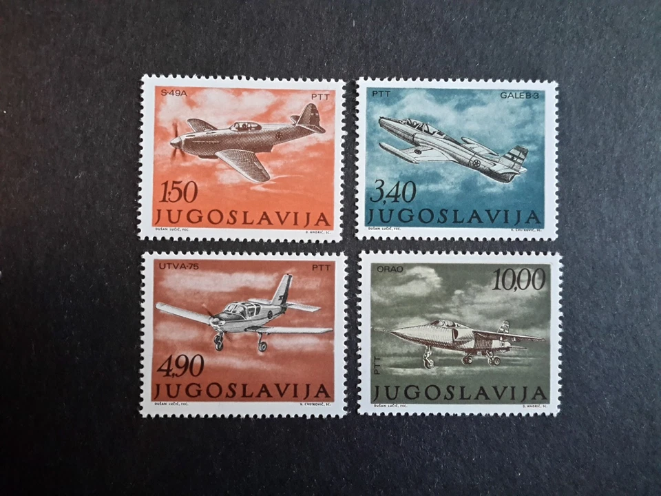 stamps Yugoslavia 1975 Aircraft MNH (2) - Image 1 of 1