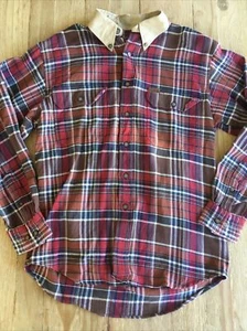 Vintage Woolrich Store Flanellhemd Herren Medium Baumwolle kariert NEU - Bild 1 von 3
