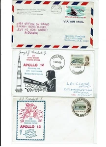 APOLLO 12 Space Nov 1969 Tracking Station 3 Covers: BAHAMAS Freeport !! - Picture 1 of 1