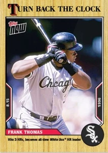 2022 TOPPS NOW TURN BACK THE CLOCK CARD CHICAGO WHITE SOX FRANK THOMAS #138 - Bild 1 von 1