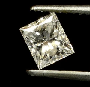 EGL USA loose certified princess diamond .52ct I1 F 4.19X3.10mm estate Natural - Picture 1 of 10