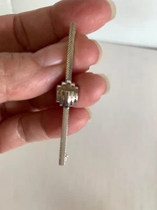 NEW Modern Sleek Smooth Silver Tone Tie Bar Clip Tie Tack, Neck Tie Collar Bar - Picture 1 of 8