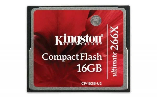 Kingston Ultimate 16 GB 266x CompactFlash Memory Card (CF/16GB-U2) - Image 1 of 1
