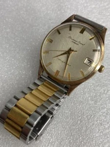 Reloj Pulsera Orient Hombre Oro Redondo Plata Oro Manual Japón B 500252 - Imagen 1 de 10