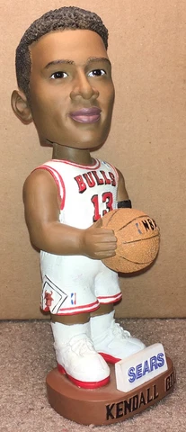 Chicago Bulls SGA Kendall Gill Bobblehead Charlotte Hornets Illinois NJ Nets !! Cover