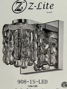 Z-Lite 908-1S-LED Tempest Indoor Lighting 4.72 inches high & Wide NEW in Box - Picture 1 of 6
