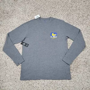 St Louis Blues Shirt Mens Large Gray Long Sleeve Hockey NHL Champion Tee NEW - Picture 1 of 13