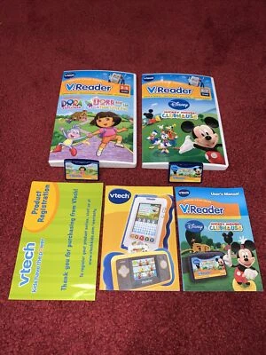 Disney Mickey Mouse Clubhouse & Dora The Explorer Vtech V.Reader Learning System - Image 1 of 4
