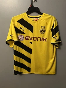 Maillot de football jaune Borussia Dortmund 2014 2015 Puna Evonik BVB 09 taille 2XL - Photo 1/6