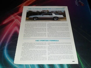 1986.5 Pontiac Grand Prix 2+2 Aerocoupe 1987 Formula Trans AM/GTA 1988 Formula 5 - Imagen 1 de 2