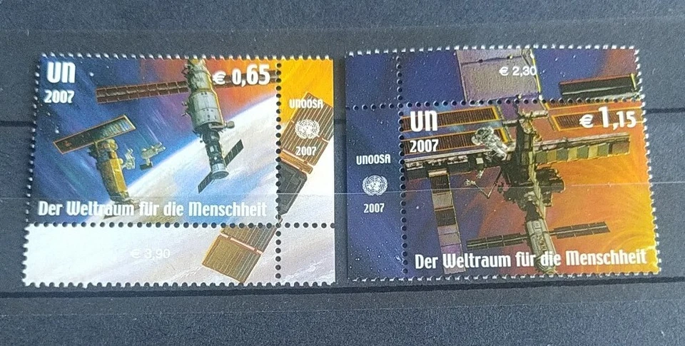 Nations Unies Vienne 2007 ONU 2 Timbres Espace Pour L'humanité N° 524/525 Neuf** - Photo 1/1