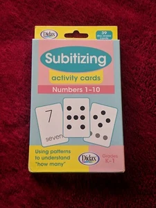 Didax Subitizing 39 Dry-Erase Activity Cards Numbers 1-10 Grade K-1 NEW SEALED - Picture 1 of 2