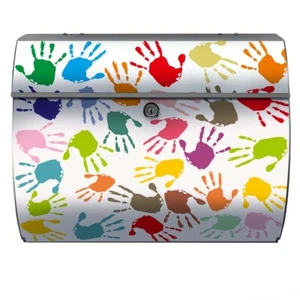 Briefkasten Hände Hand Abdruck Kindergarten Schulkind Kind Farben Kita Finger  - Bild 1 von 8