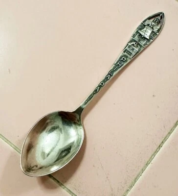 Antigua cuchara de recuerdo de plata esterlina Philadelphia PA Liberty Bell Independence Foto 1 de 4