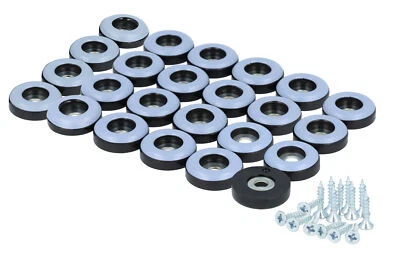 24 x Teflongleiter zum Schrauben 19 mm PTFE Möbelgleiter rund Stuhlgleiter - Bild 1 von 4