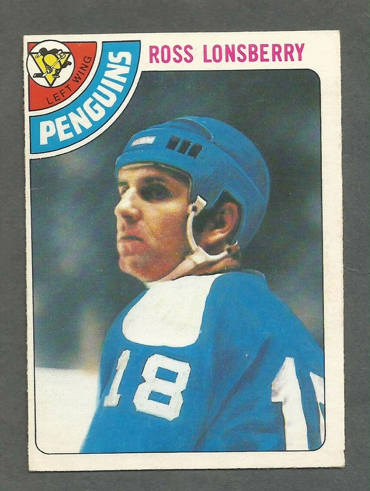 1978-79 O-Pee-Chee OPC Hockey Ross Lonsberry #186 Pittsburgh Penguins NMT+ - Image 1 of 1