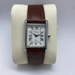 Vintage 1970s Thermidor Tank Paris Watch Silver Style Cartier Paris 24mm - Picture 1 of 18