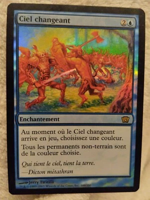 Magic the Gathering SHIFTING SKY FRENCH FOIL GOOD 8th Edition 2003 Rare WOTC - Image 1 of 4
