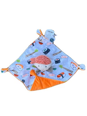 Mary Meyer Sushi Soothie Baby Lovey Manta Naranja Anudada Como Esquinas Nueva Foto 1 de 4