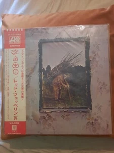 Led Zeppelin Untitled IV 1976 Japanese Pressing LP with OBI and Inners - Picture 1 of 14