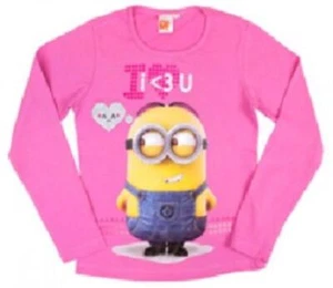 Official DESPICABLE ME MINIONS Girls Cotton Top - Picture 1 of 5
