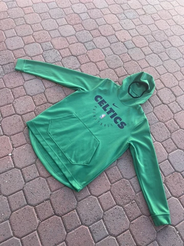 Nike Dri-Fit NBA Player Issue Boston Celtics NBA Hoodie Sweatshirt Warm Up SZ L Cover