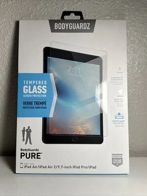 BodyGuardz Pure Tempered Glass for Apple iPad Air / Air 2 / iPad 9.7 inch Pro - Image 1 of 2