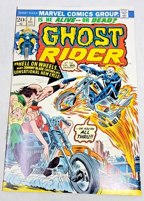 Ghost Rider #3 2ª aparición completa de Son of Satan 1973 Romita SR CUBIERTA 8,5 Foto 1 de 2
