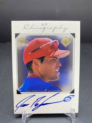 1998 SP Authentic Chirography Ivan Rodriguez Auto HOF #IR - Image 1 of 4